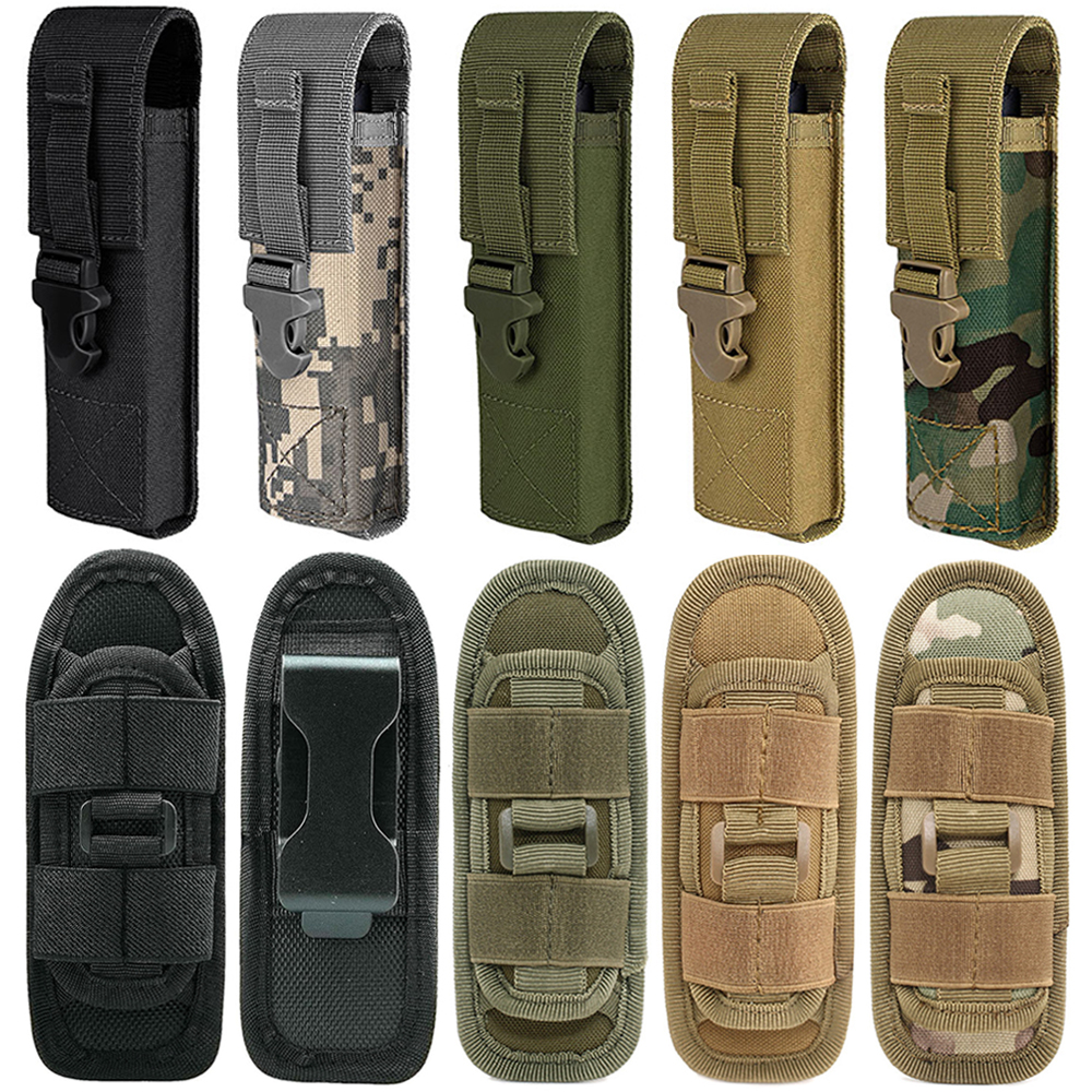 Edc Concealed Carry Bag - Tactical Flashlight Pouch Holster Molle Torch