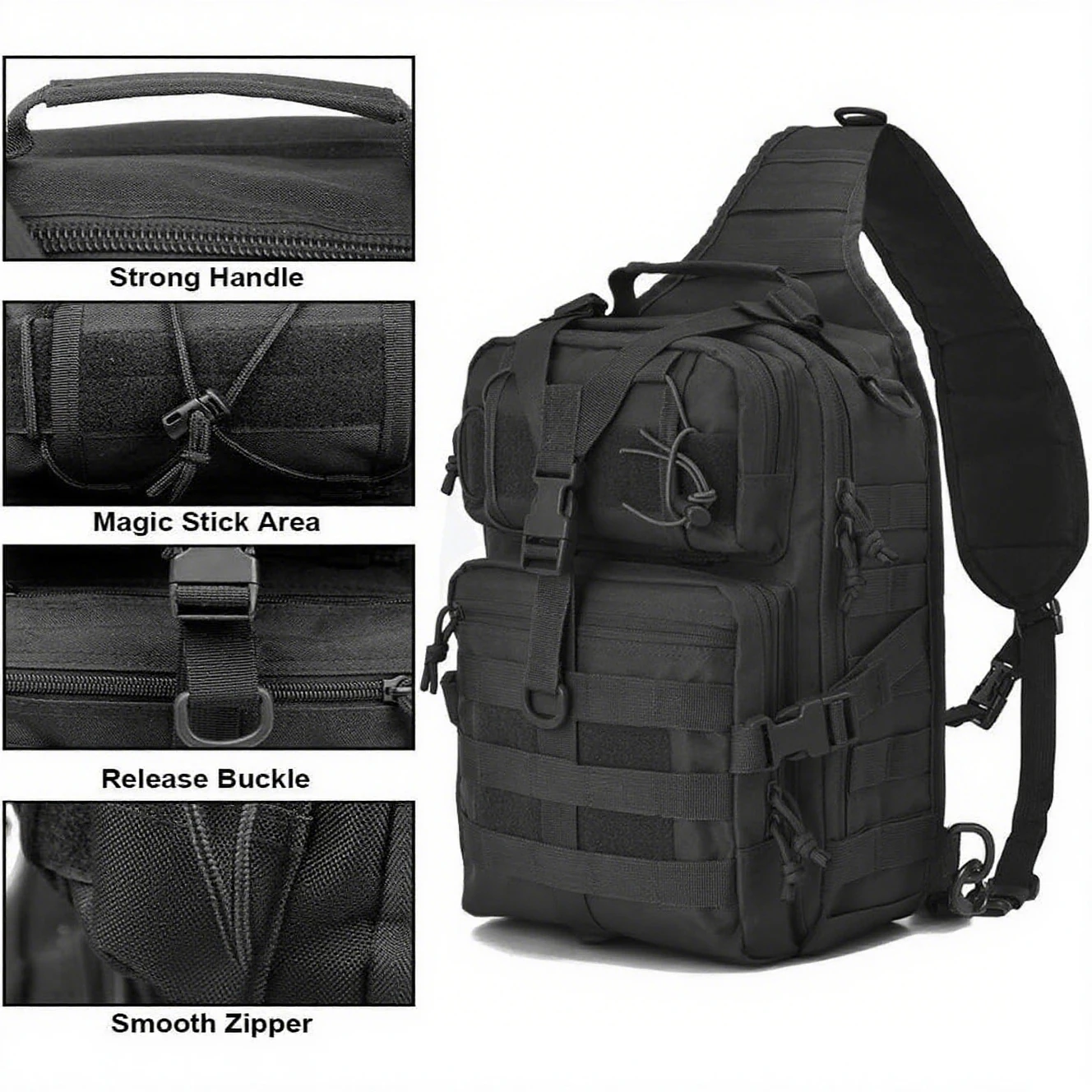 Edc Carry Bag For Pistol - Tactical Sling Backpack Shoulder Gun Bag