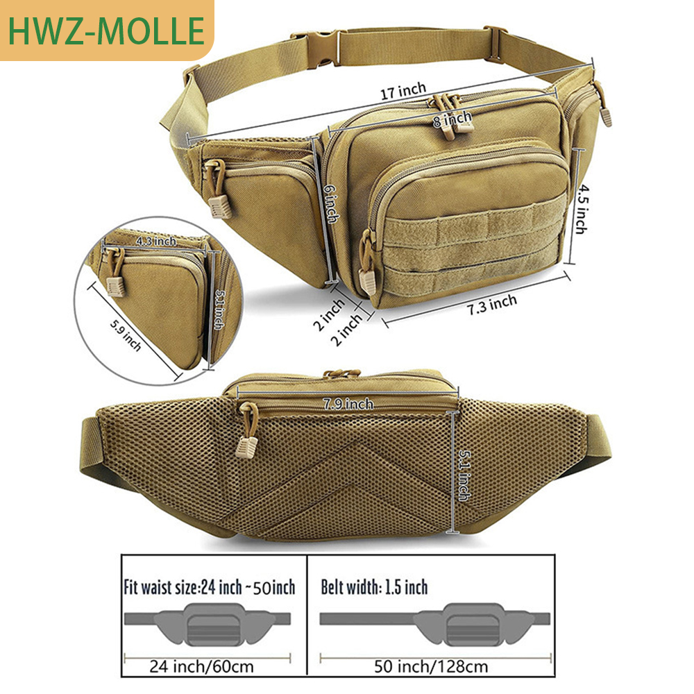 Tactical Molle Fanny Pack Wais - Edc Carry Fanny Pack recension och pris