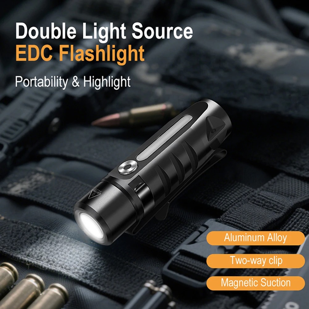 MINI LED Flashlight Type-C Rec - Keychain Flashlight recension och pris