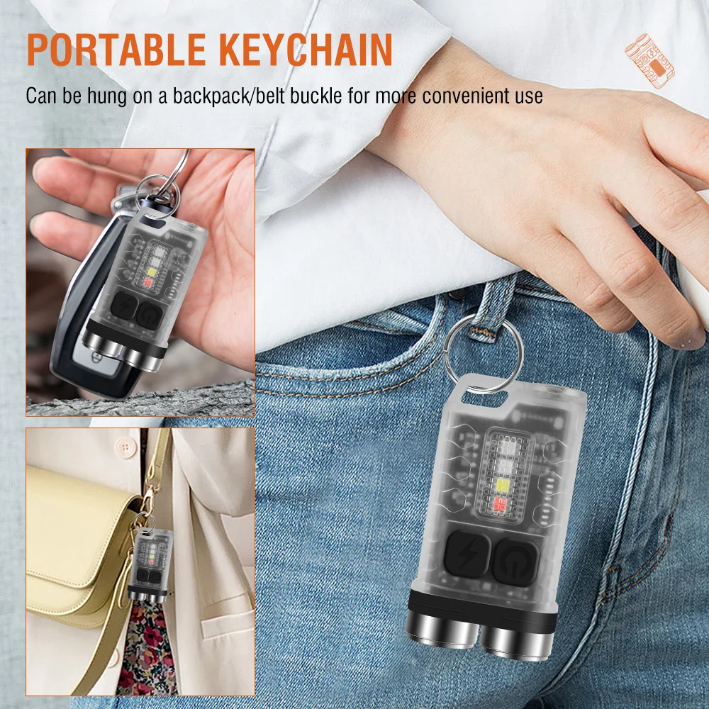 BORUiT V3 LED Keychain Portabl - Keychain Flashlight recension och pris