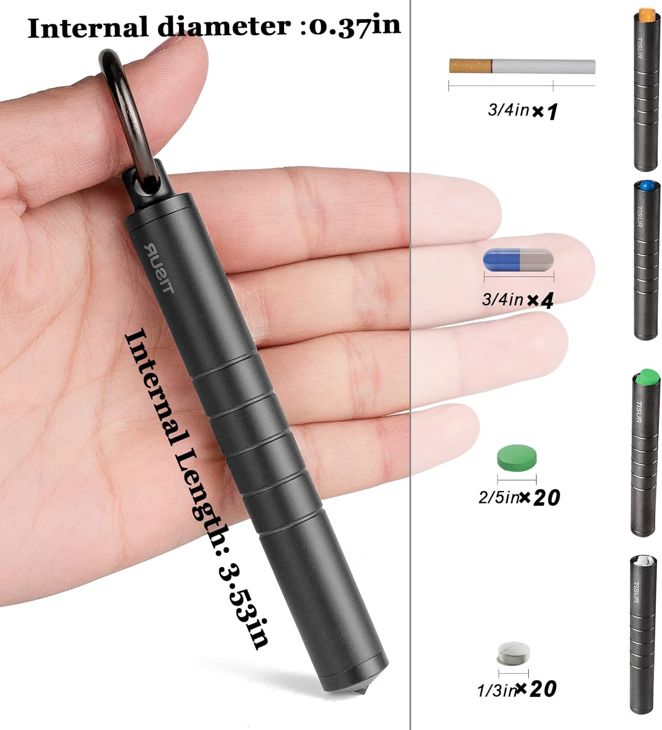 Metal Pill Organizer, Titanium - Edc Day Carry recension och pris