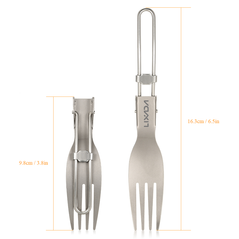 Lixada Titanium Folding Fork U - Edc Everyday Carry Knives recension och pris
