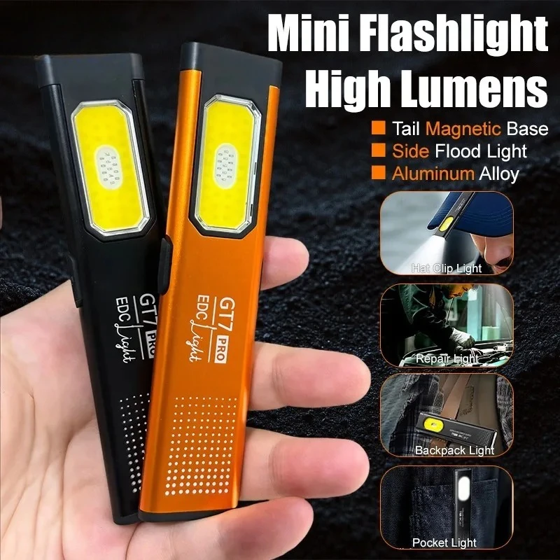 Mini LED Flashlight USB C Rech - Keychain Flashlight recension och pris