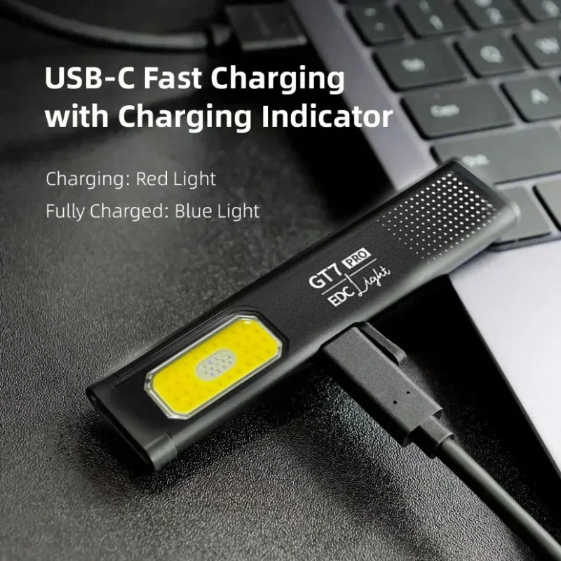 Mini LED Flashlight USB C Rech - Keychain Flashlight recension och pris