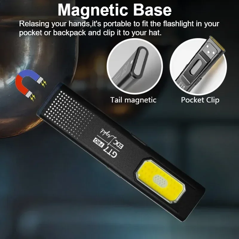 Mini LED Flashlight USB C Rech - Keychain Flashlight recension och pris