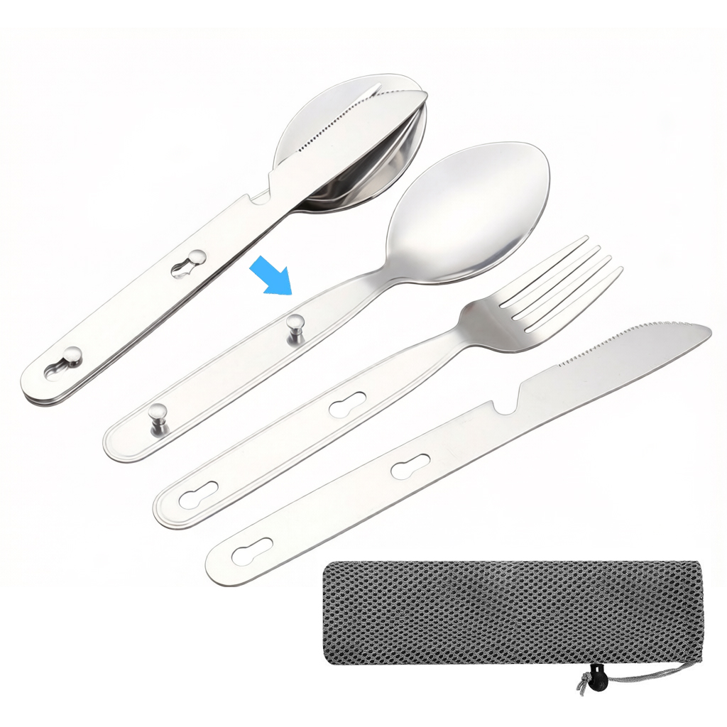 3pcs/set Folding Spoon Fork Kn - Edc Everyday Carry Knives recension och pris
