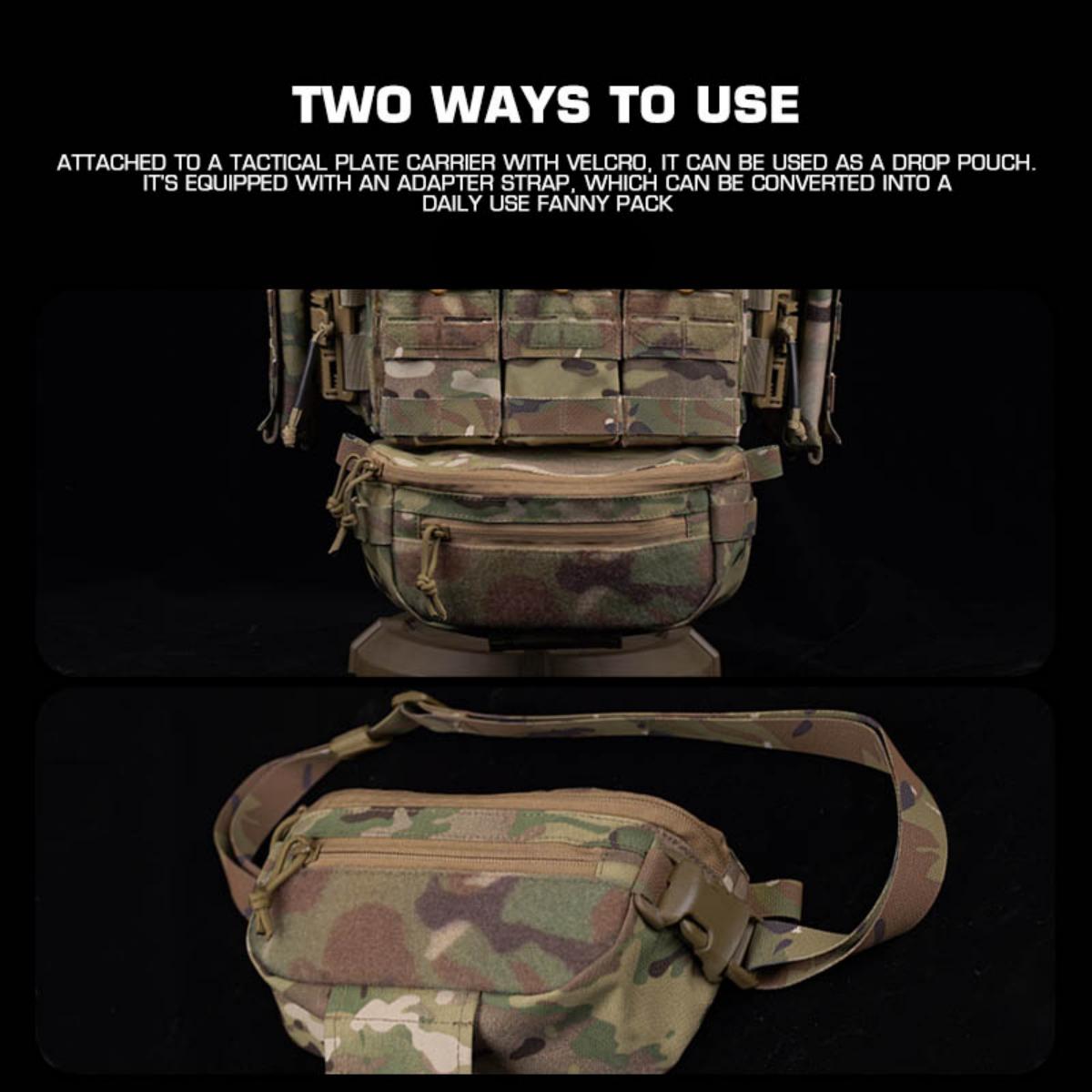 DP Universal Drop Pouch Dual-P - Edc Carry Fanny Pack recension och pris