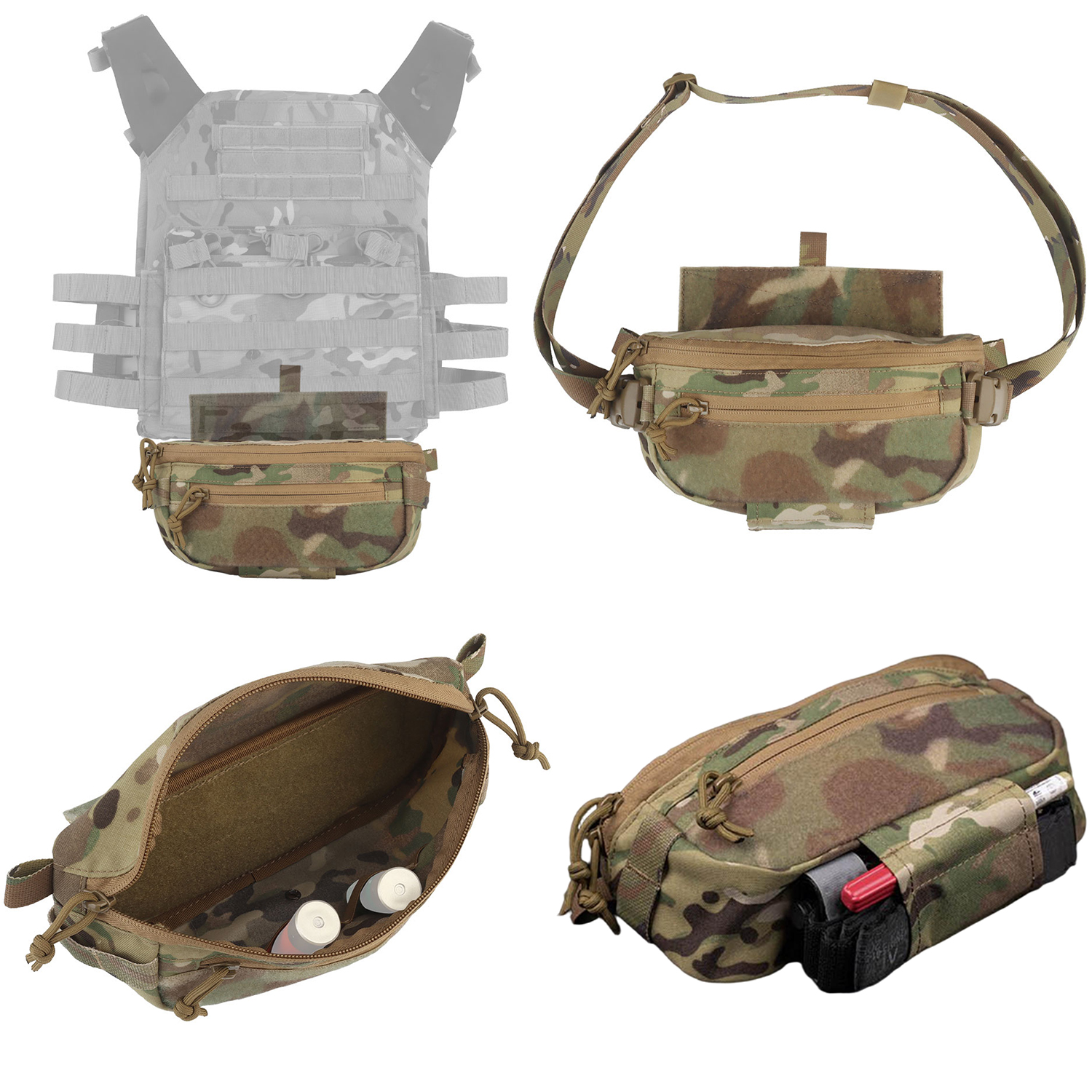 DP Universal Drop Pouch Dual-P - Edc Carry Fanny Pack recension och pris