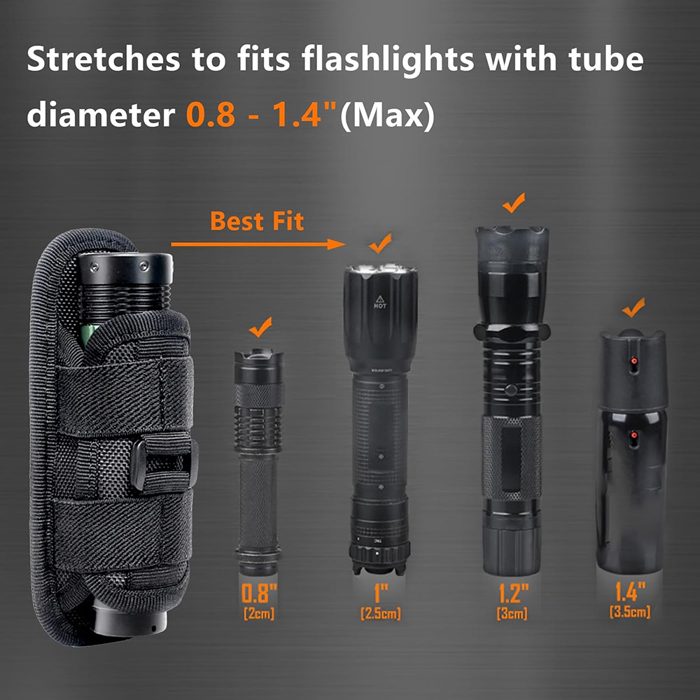Tactical Flashlight Pouch Hols - Edc Concealed Carry Bag recension och pris