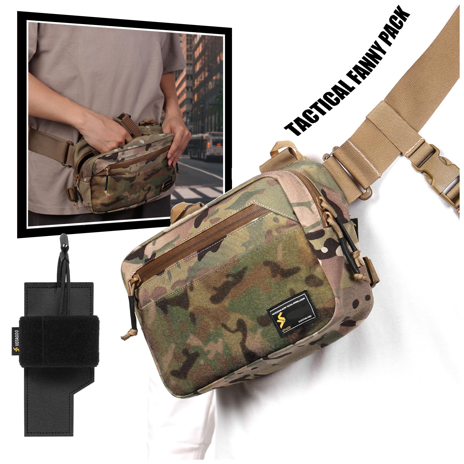 Tactical Fanny Pack, Concealed - Edc Carry Fanny Pack recension och pris