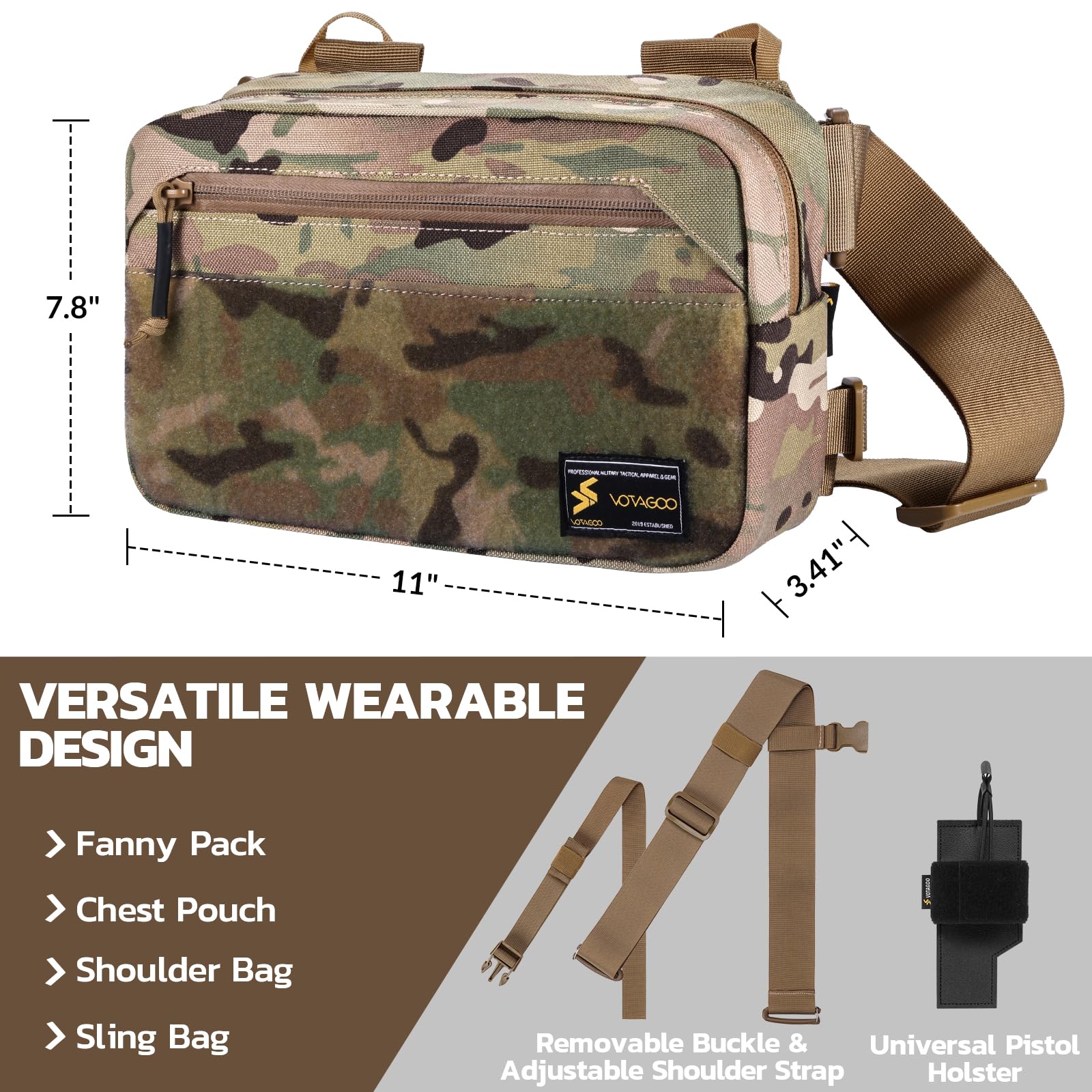 Tactical Fanny Pack, Concealed - Edc Carry Fanny Pack recension och pris