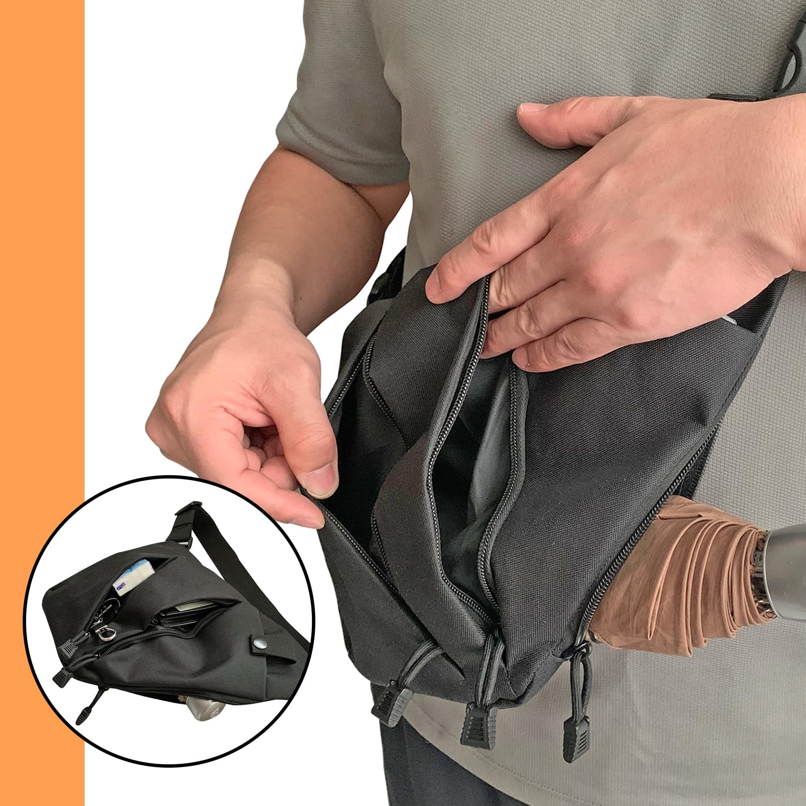 Tactical Crossbody Sling Bag E - Edc Carry Bag For Pistol recension och pris