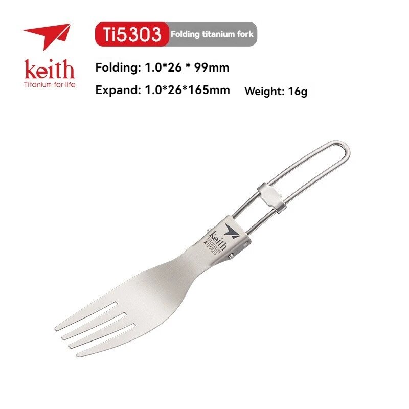 Keith Titanium Tableware Folk  - Edc Everyday Carry Knives recension och pris