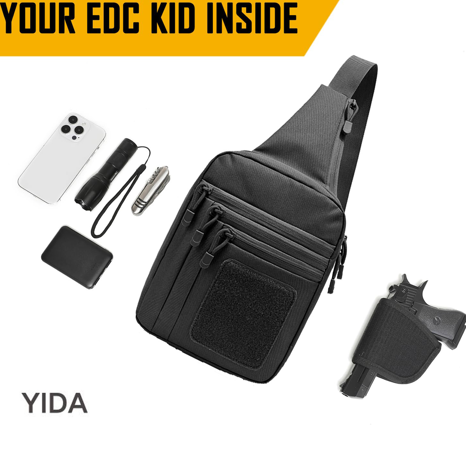 Concealed Carry Crossbody Bag  - Edc Carry Bag For Men recension och pris